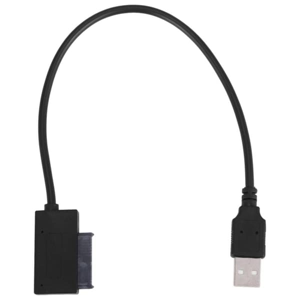 USB PC Adapter 6P+7P CD DVD Rom SATA til 2.0 Konverter Slimline Sata 13 Pin Drevkabel til Bærbar Computer