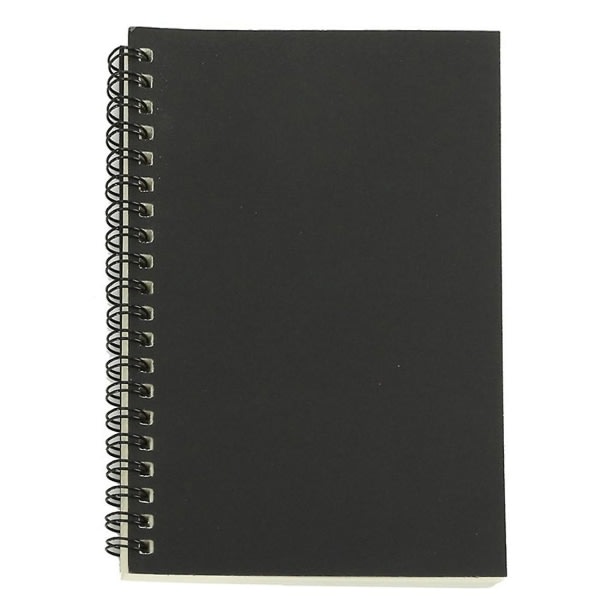 IC Retro Kraft Coil Sketch Skissbøger Blank Notebook Notebook Skoleartikler sort og hvid