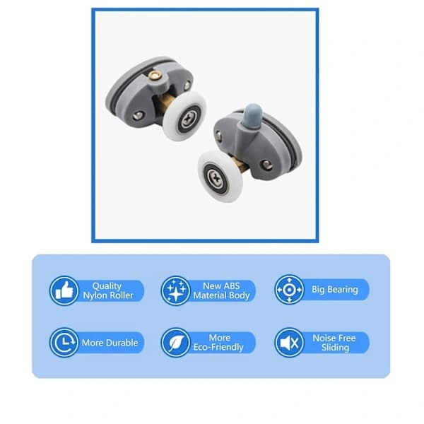 New, suitable shower door rollers, ABS plastic rollers, sliding door rollers for shower enclosure, bathroom rollers