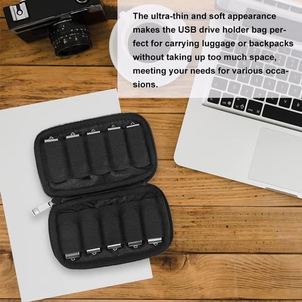 Opbevaringspose - egnet - USB - hukommelse - hukommelsestaske - Universal - organiseringspose - Elektroniktilbehør - holder - harddisk