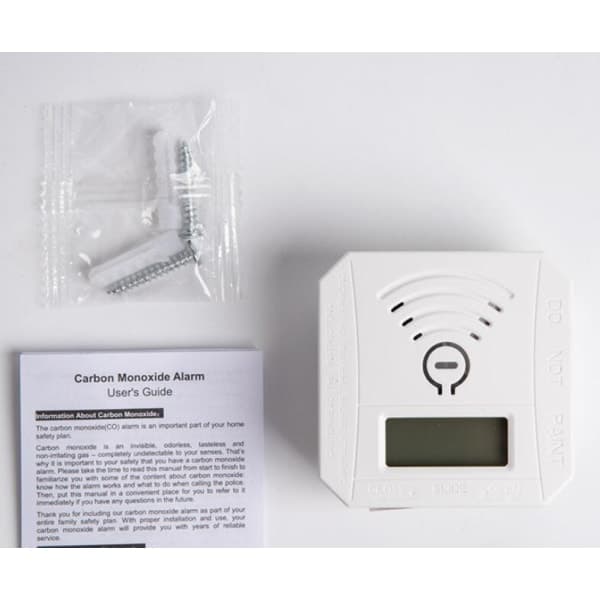 IC GrouopM Mini Kvadratisk Bikakesot Kolmonoxiddetektorlarm LCD-koncentrationsdisplay