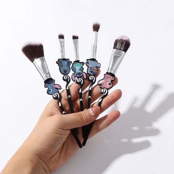 IC Baby Makeup Borstesæt - 5 Stitch Tema Kosmetiske Borster Sæt