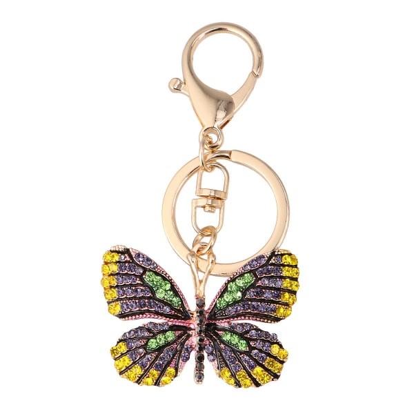 Bilnøglering Glitter Rhinestone Nøglering Taske Charm IC