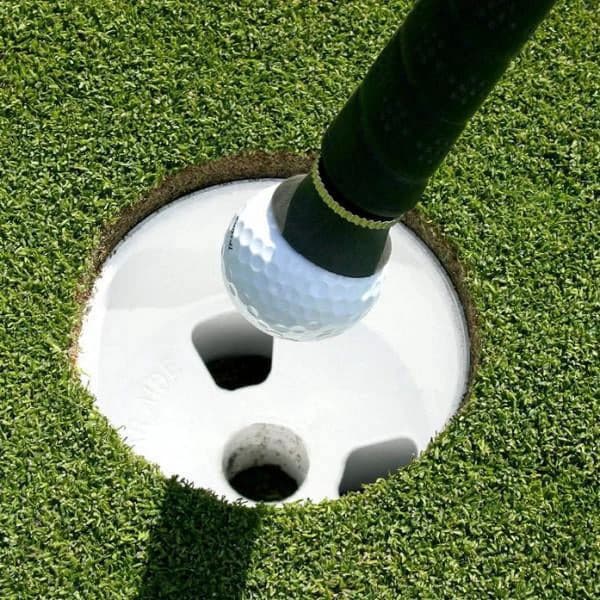 Golfboldopsamlerkop 2-pak, sugeværktøj i gummi til puttergreb, rygbesparende golftilbehør, sort