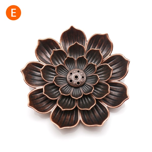 IC Legering røgelse brænder Stick Holder Buddhisme Lotus Line røgelse E