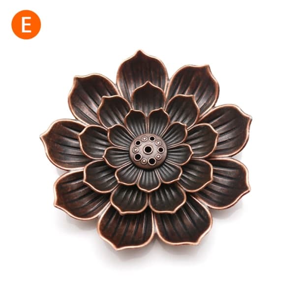 IC Legering rökelse brännare Stick Hållare Buddhism Lotus Line rökelse E