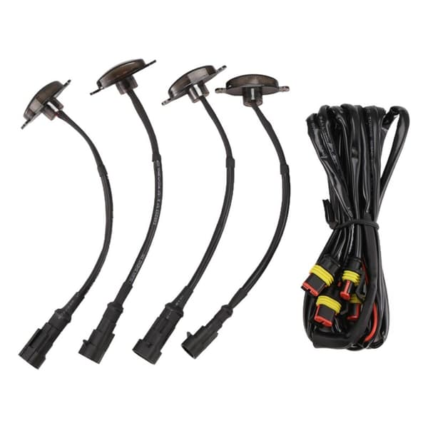 4X Raptor Style Røgfarvet Linse LED Grill Kørelys til 2009-2018