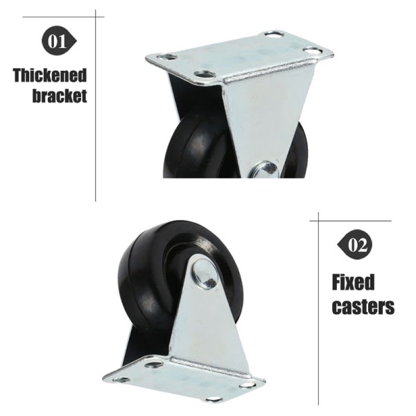 IC 1 par 1-3 tommer orienteringshjul Riktat rullhjul 2inch 1Pair