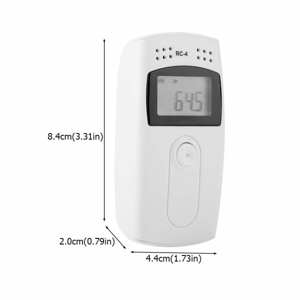 IC Temperaturdatalogger, RC-4 temperaturlogger, USB Digital Temp Recorder, Laboratorietermometer med høj præcision, Recorder