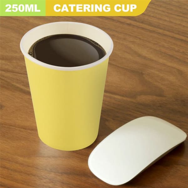 20 Papirkopper (25 cl) - Ensfargede Bursdagsfest Servise Catering