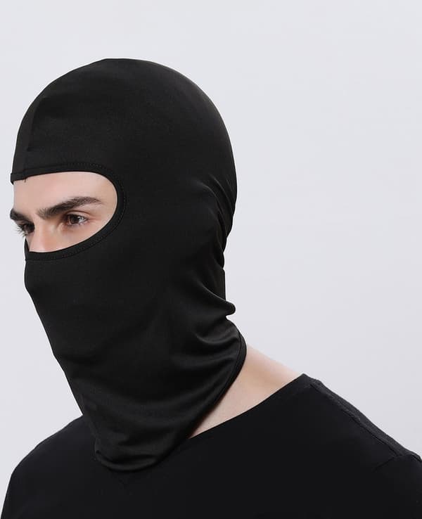 Balaclava til vinter, sort, 3 stk, motorcykelhjelmhue og skihalsedisse til mænd og kvinder, UV-beskytter
