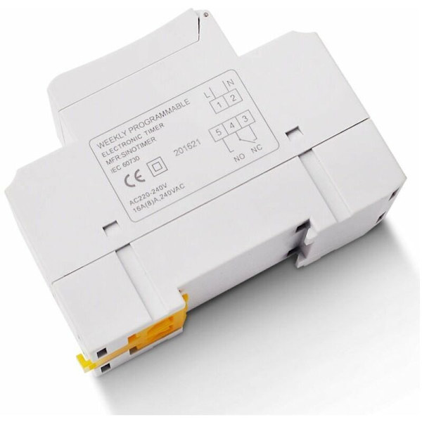 TM615-2 Programmerbar Timer Tidsbryter Energisparende Tidsstyring Skinneinstallasjon 220V AC