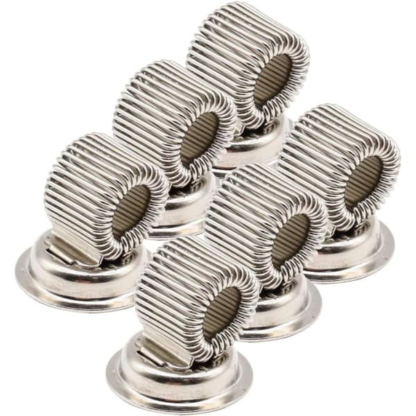 6-pack starka magnetiska pennhållare med justerbar fjäder