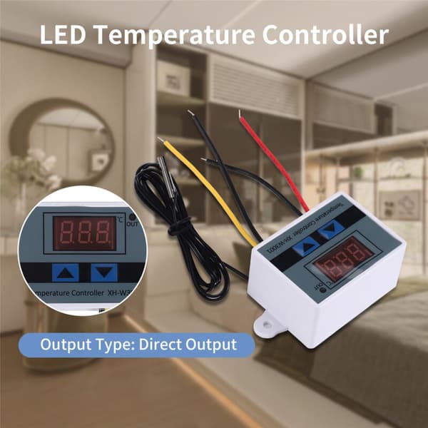 4 stk. 220V AC Digital LED Temperaturkontroller Xh-W3001