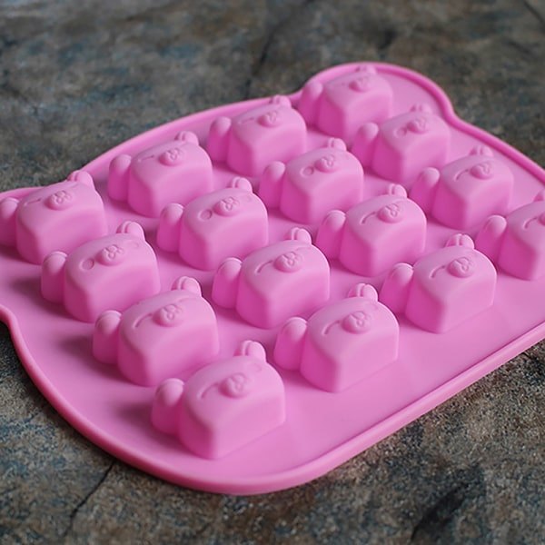 IC Koala-formet Silikonform for Godteri, Cookies, Gele og Sjokolade - Rosa