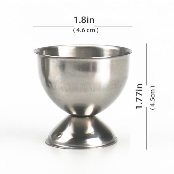 IC Egg Cracker Topper Cutter Set, Rustfritt Stål Skallfjerner Separator Inkluderer 2 Eggkopper, 2 Skjeer, 1 Topper Cutter