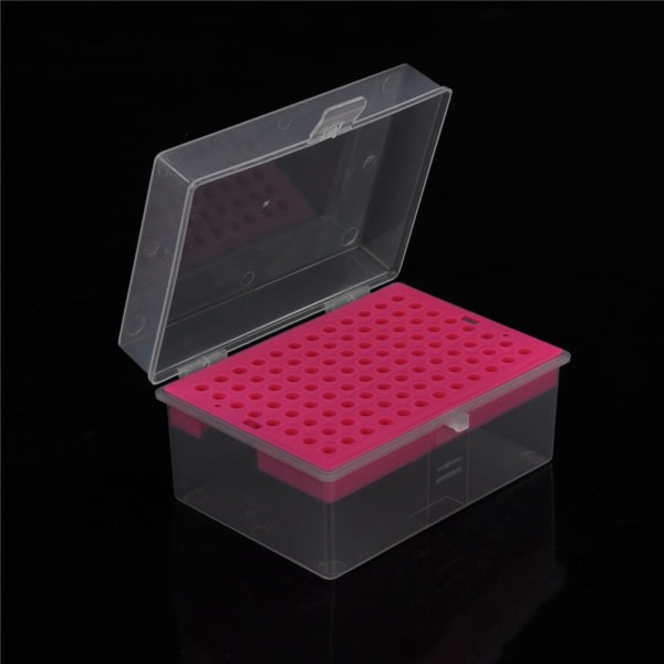 IC 200µl Mikroliter Pipettespids Rackholder Box Case 96 0 0