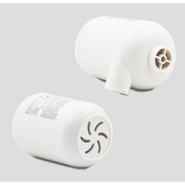 IC Vit mini elektrisk pumpe, USB-bærbar camping elektriske luftpumper, hurtig opblåsning og tømning, 3 munstykker for luftpoolleksaker
