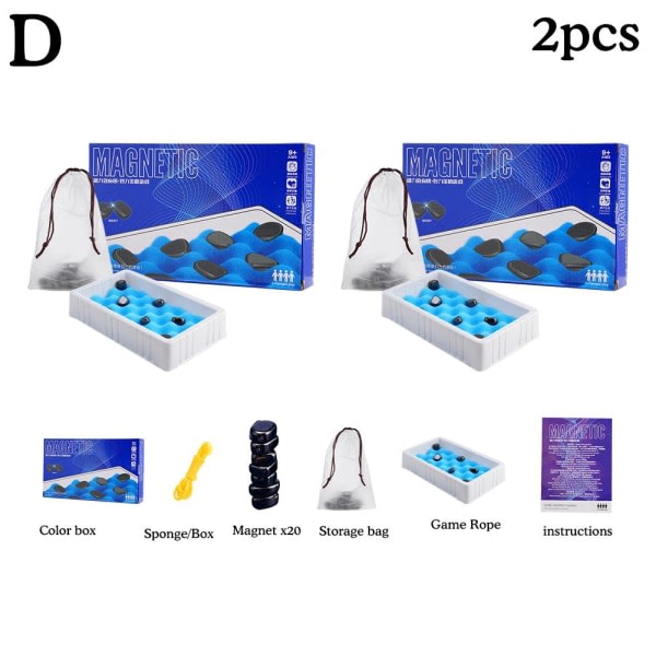 Pusselspill magnetisk effekt schack rolig interaktiv schackbräde present Sponge 2PC one Svamp 2PC en