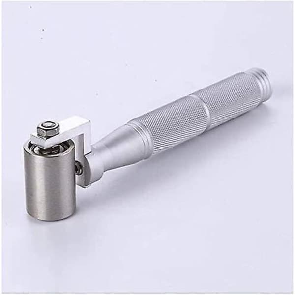 IC 34 mm tapetrulle i rustfritt stål med flat kant, trykkrulle