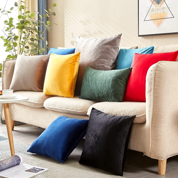 Jul Påsk Kuddfodral Bil Soffa Kudde Nordisk Kontor Linne Kuddfodral (Utan Kuddkärna) 11 45cm*45cm