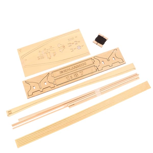 IC 1:87 Segling DIY Ship Monteringsmodell Klassisk träbåt Deco