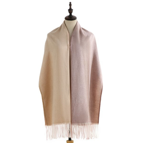 IC Frynser Sjal Varm Sjal Kashmir Forlenget 70*180Cm Rosa