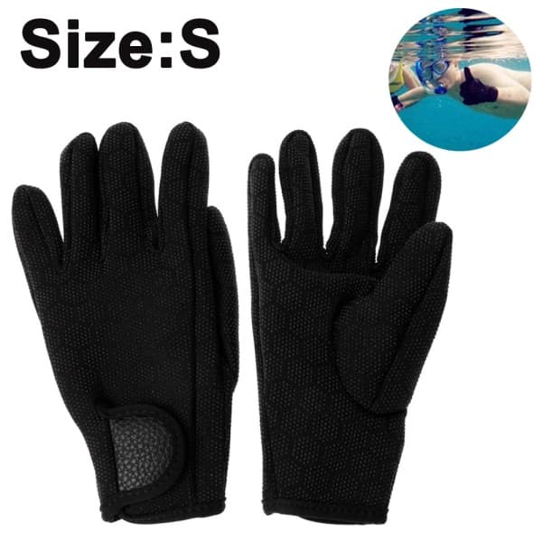 Neopreenikäsineet, unisex - Sukellus Uinti Surffaus Urheilu Musta
