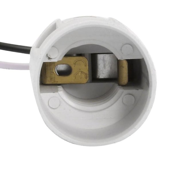 E14 Flammepærebase, Termoplast, Svart, Ses 52 mm høy, 1/8 Ips Hickey-gjenger