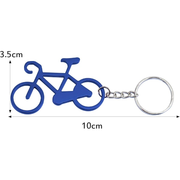 24 st Ölflasköppnare Nyckelringar, Cykelstyre Nyckelring (Slumpmässiga Färger)