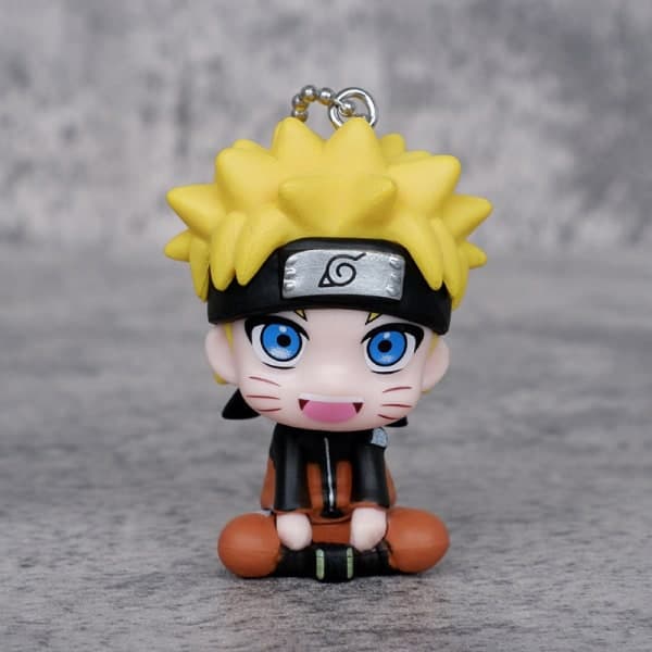 IC 6,5 cm Anime Figur Naruto e Toys Q Figurals Nøglering Action Fig