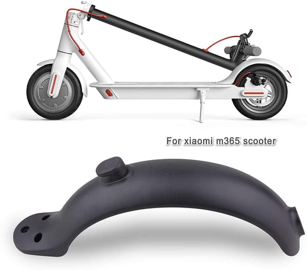 Bakre stänkskärm ABS PC-ersättning för Xiaomi M365 Elscooter Enkel Installation Mörkgrå