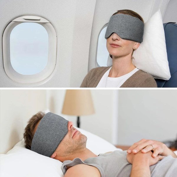 IC 100 % handgjord bomullsögonmask för mörkläggning - Bekväm & andas