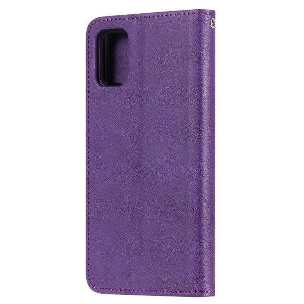 IC Samsung Galaxy A51 - 2-in-1 Magneetilla Varustettu Kotelo / Lompakko - Lila Lila Lila