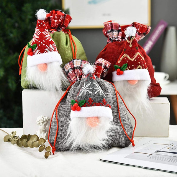 IC Jul 3D jultomten dekorationer nyår gåvor