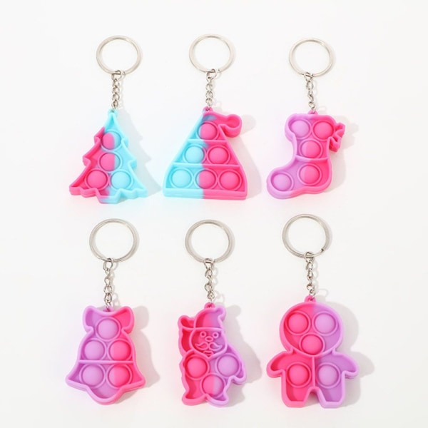 Musik Silikonleksaker Bubble Fidget Toys JULHATT JUL Christmas Hat IC