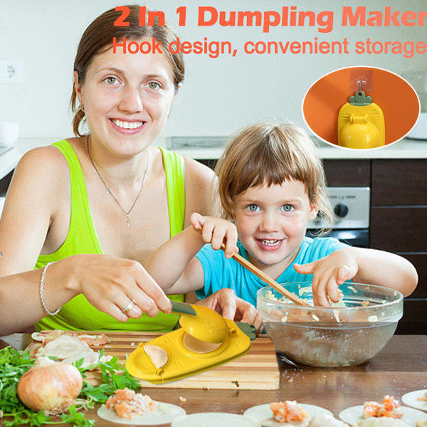IC 2-i-1 multifunksjons dumplingsmaker, DIY-verktøy for dumplings