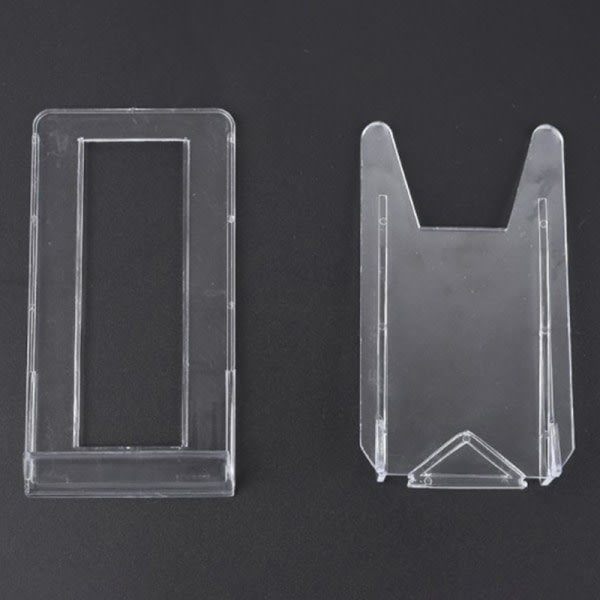 IC 2st Display staffli Justerbar Plastplatta Hållare Stativ Bild