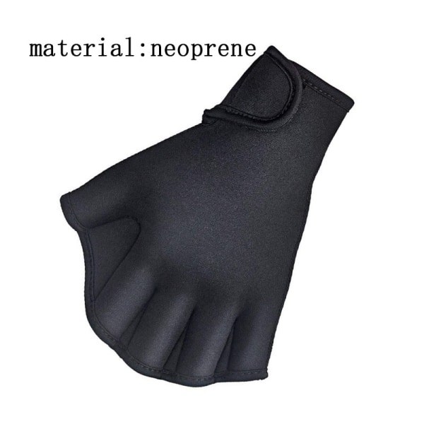 Simhandskar, Gummidykarhandskar, Svarta, Storlek M