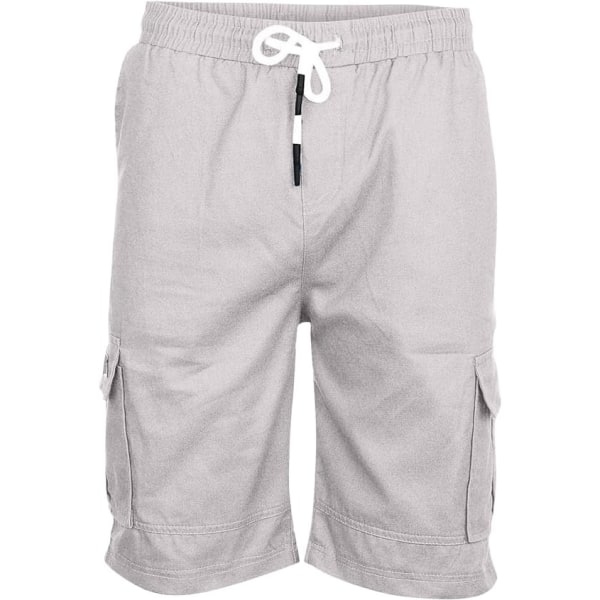 IC Herr Cargo Shorts, Herrasommarvapaa-ajan Casual Patchwork Taskut Kokonaisuus Urheiluvälineet Shortsit Housut