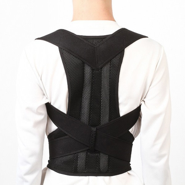 IC Holdningskorrigerer Ryg Holdningsjusterbar Rygtræner Unisex C Sort L