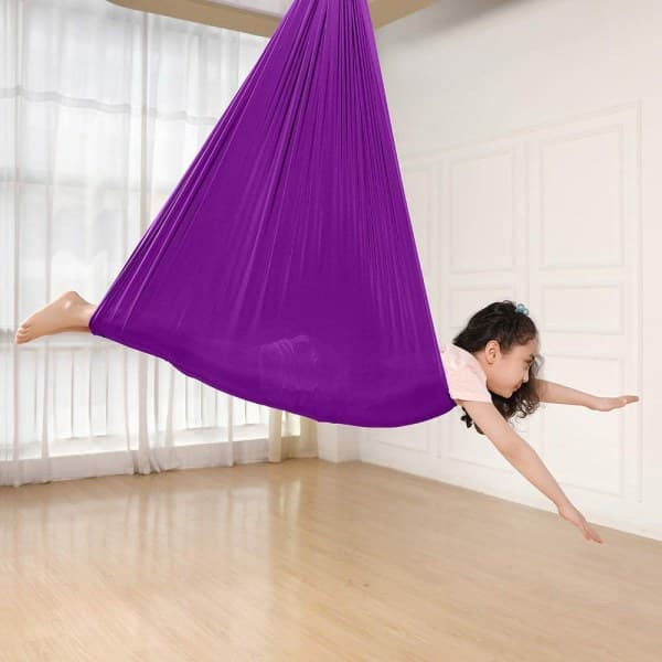 Børnesvinghængekøje, indendørs gynge Resilient Cuddle Hammock Lilla