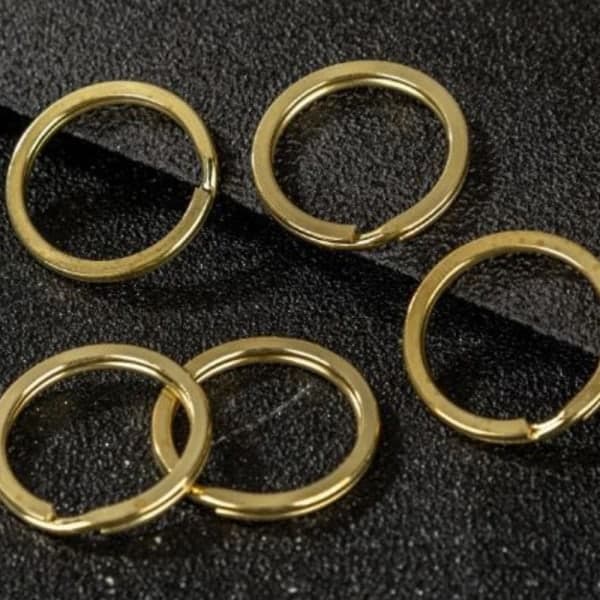 100 st Runda Nyckelringar - Rostfritt Stål, Silver, 14mm