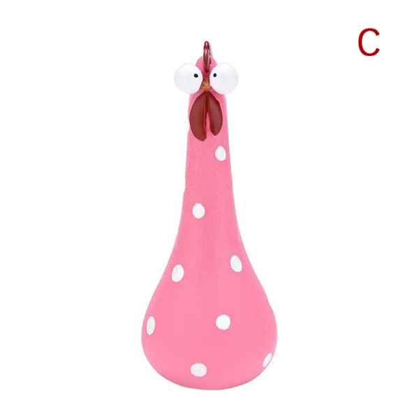 Harts Langnakkede Kylling Ornamenter for Hagebord Figurer C