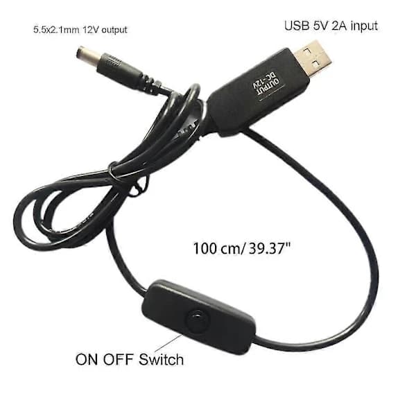 BBQ Luftblæser med luftkanal USB-drevet Lav støj til grill ryger camping sort 97x97x33mm