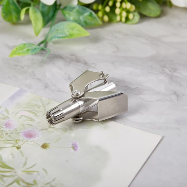 IC 1Set Nesehårstrimmer Rustfritt Stål Manuell Mekanisk Barbering Boks