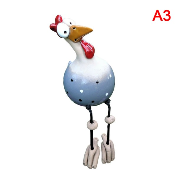 IC Creative Decor Kyckling Trädgård Plug Hen Tupp Höns Fågelkant A3