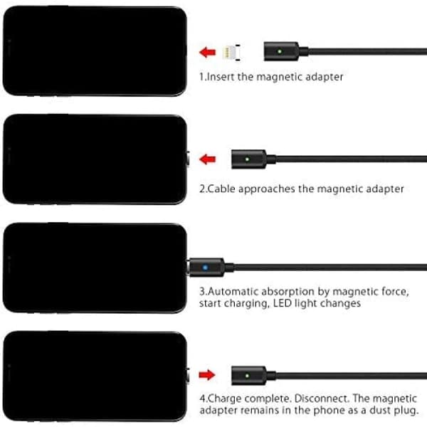 IC iPhone-laturikaapeli Lightning-kaapeli [3 kpl 2M] iPhone-kaapeli