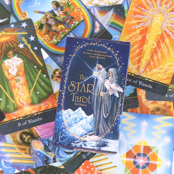 IC The Star Tarot Kort Spådom Divination Deck Underholdning En størrelse