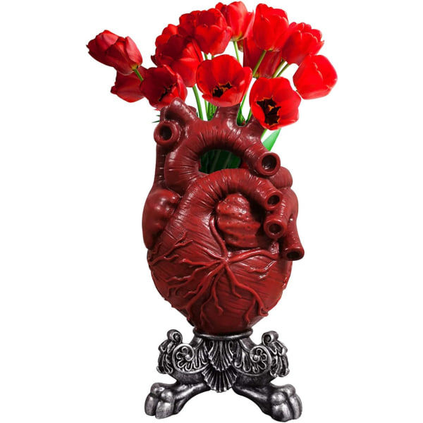 IC Sydänmalli - Anatomic Heart Resin-Maljakko Moderni Veistos